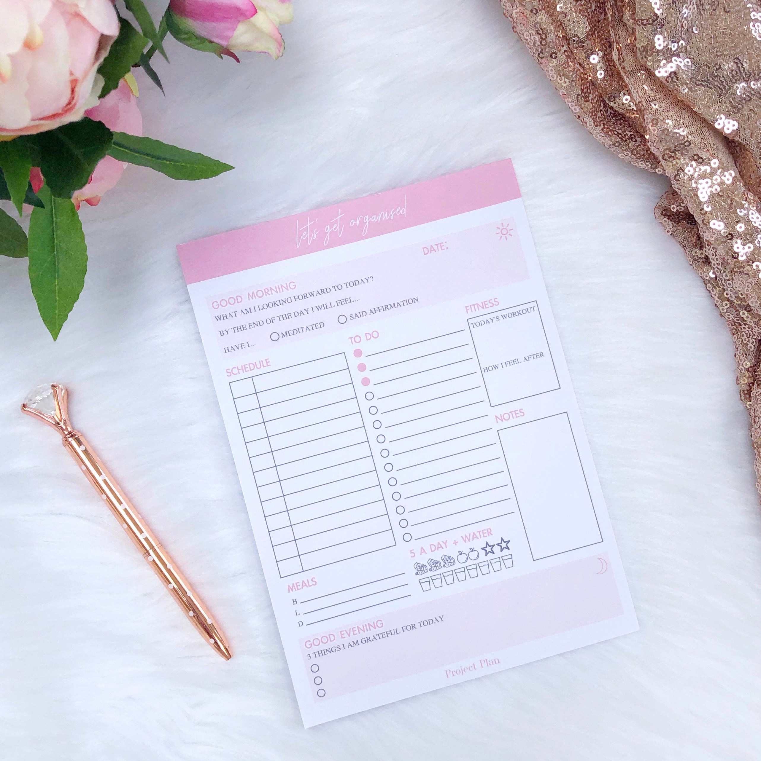 Schedule Your Day For Success with the Let's Get Organised Planner