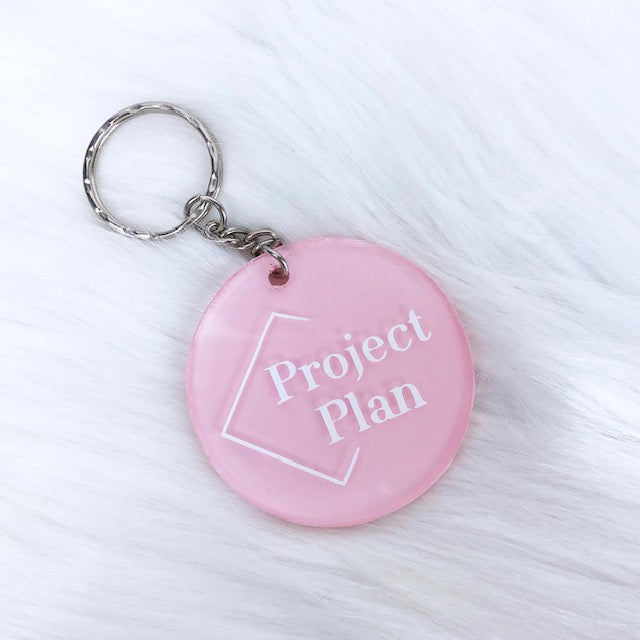 Acrylic Business Logo Keychain/Keyring