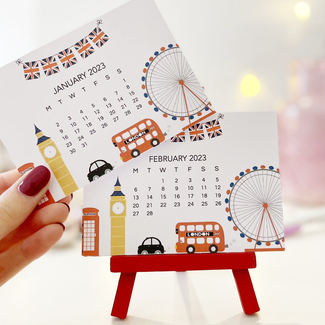 London 2023 Desk Calendar