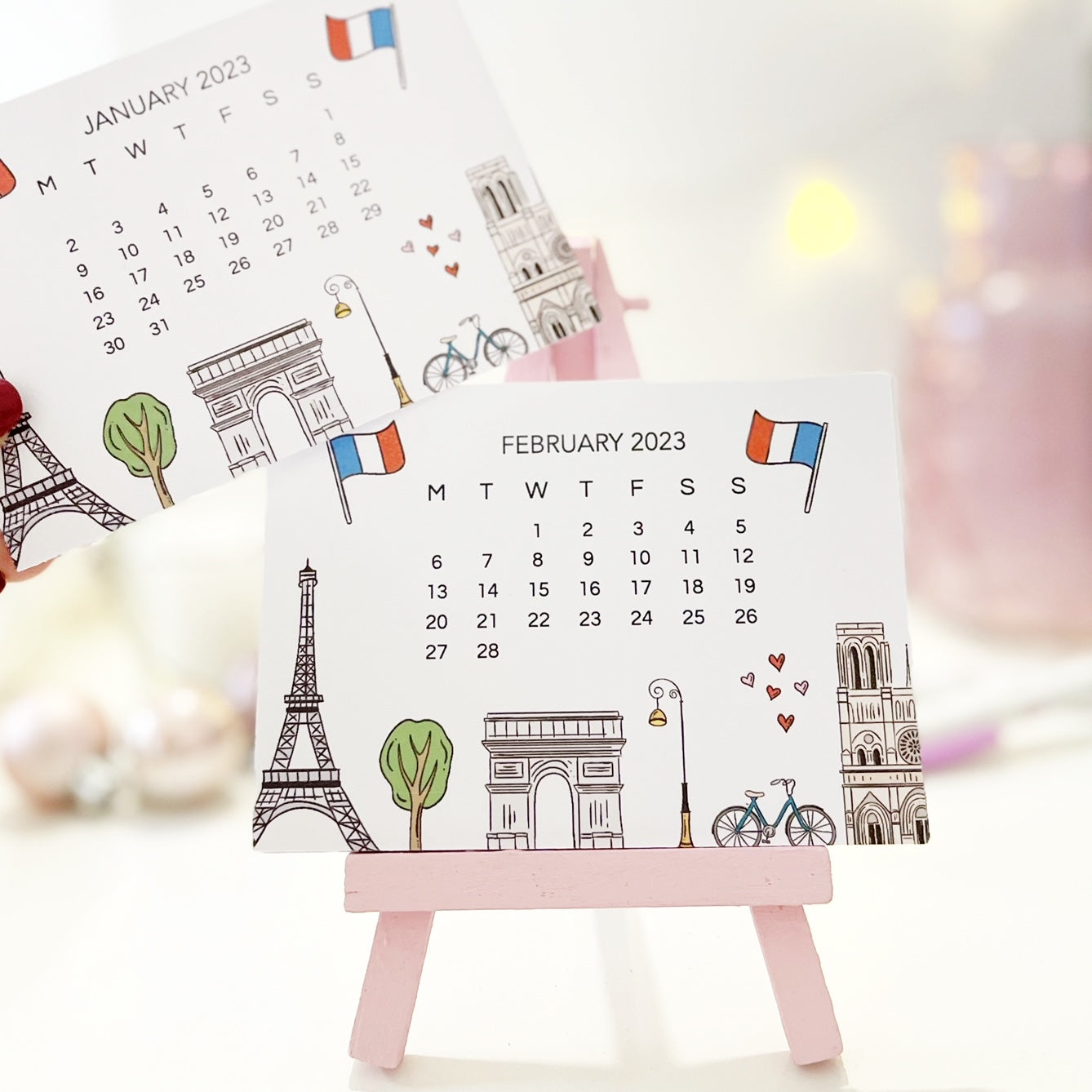 Paris 2023 Desk Calendar