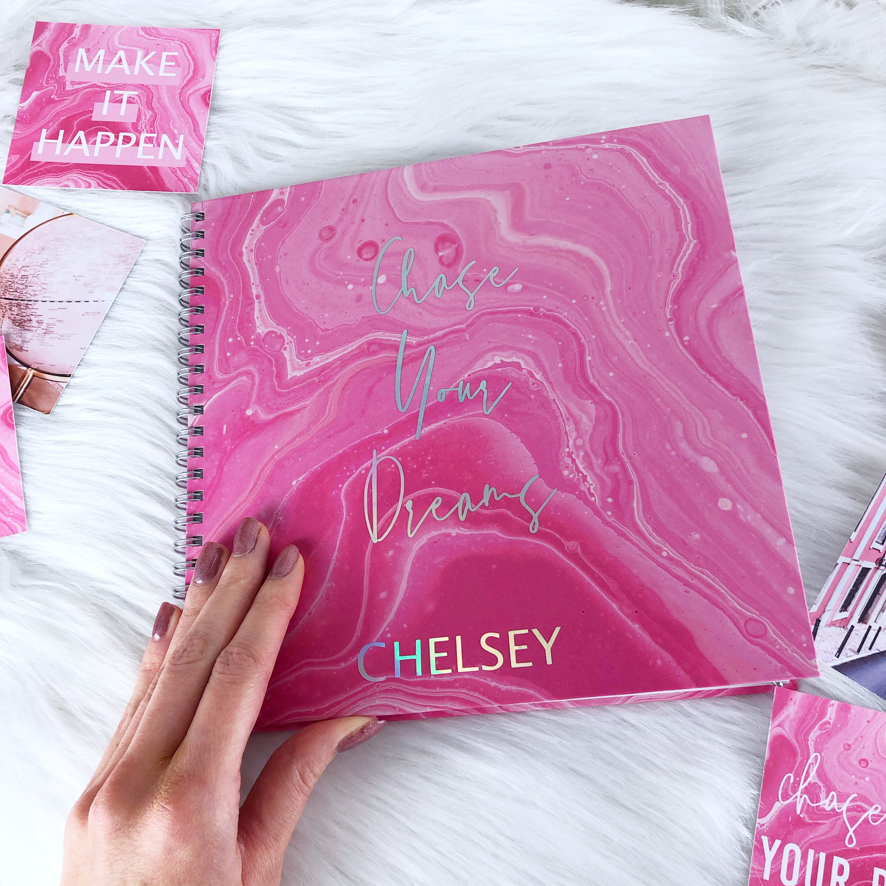 The Project Plan Vision Book | Pink Swirl